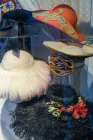 Malaga, Spain. Collection of vintage hats. Art Print